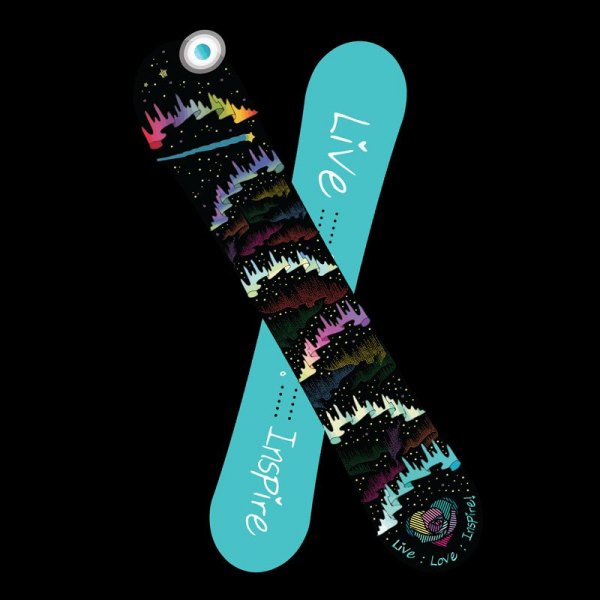 Vector Graphic | Snowboard-Vinyl-Northern-Lights